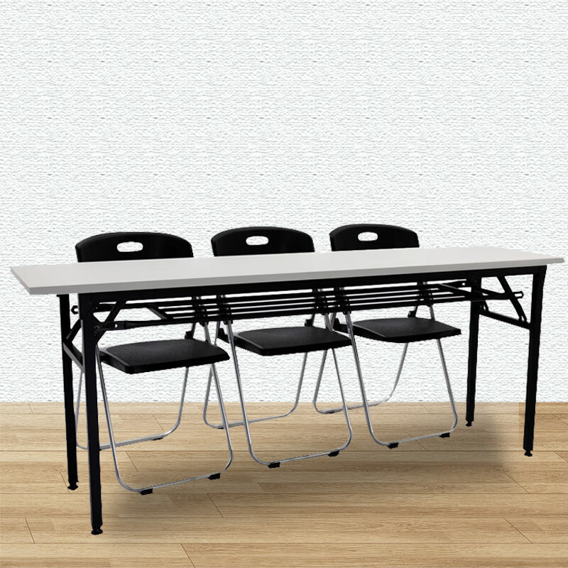 Hasdick HKCL-698 office conference bar table long folding table factory training table oak grain 120*60*75