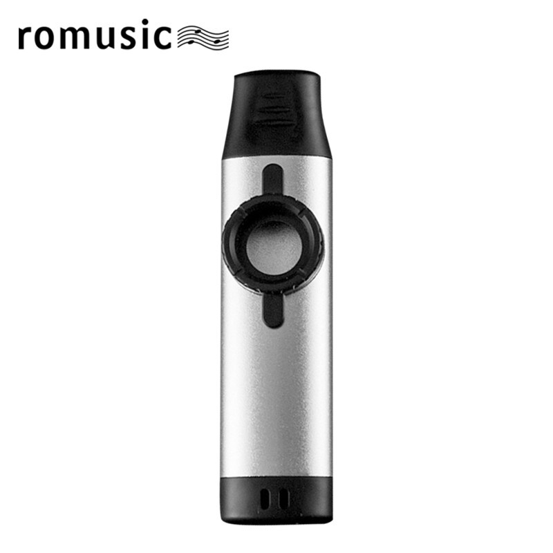 Romusic kazoo mouth flute professional playing metal kazoo niche simple and easy to learn musical instrument for beginners silver