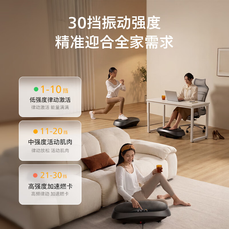Philips fat-removing machine, full-body shaking and shaking rhythm machine, lazy person's weight loss and slimming tummy artifact, sports and fitness equipment 5502, sweating rhythm - 3 major modes + 30 levels of intensity, new product launch, shocking debut