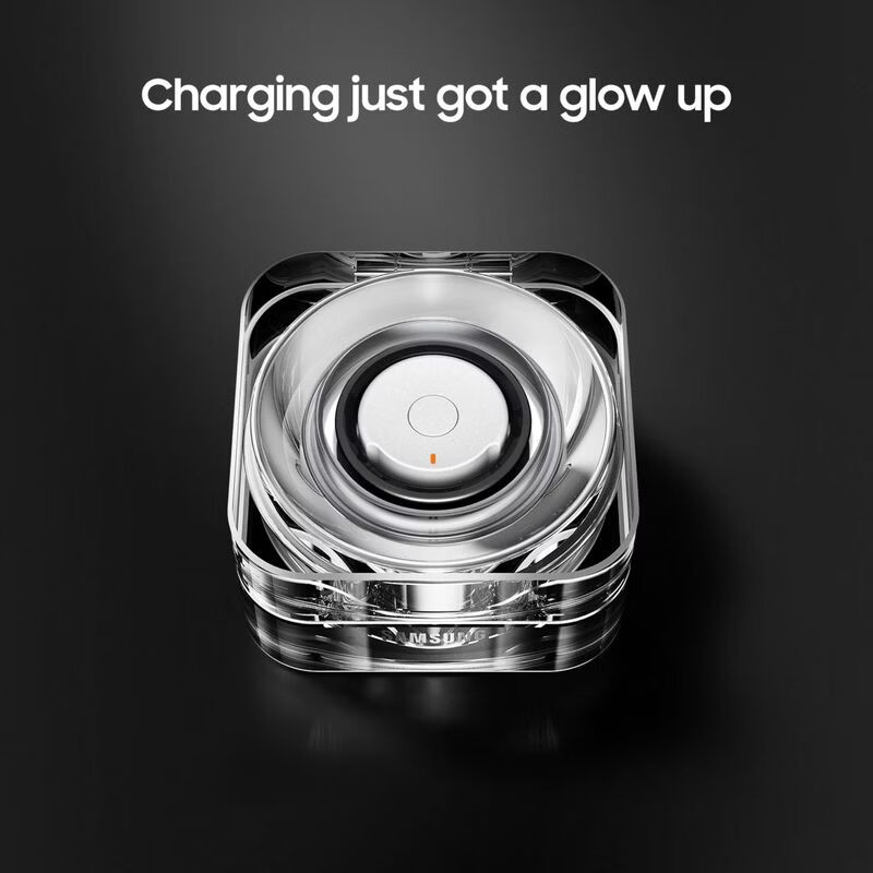 Samsung (SAMSUNG) Galaxy Ring Health Detection Smart Ring Charging Stand Ring Portable Charging Box Fast Wireless Charging with Indicator Light White, Ring Not Included Size 15