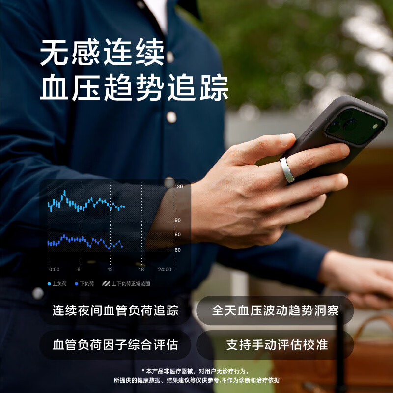 RingConn Gen 3 Smart Ring Sleep Monitoring Exercise Heart Rate Blood Oxygen Sleep Monitoring Vascular Health Insights Vibration Reminder AI Health Ring Gen3 Future Silver No. 12