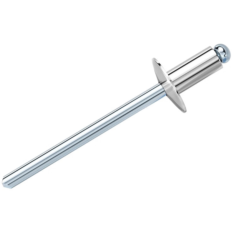 Tianzhuo Hardware national standard aluminum large cap blind rivets round head open type large head rivets large flat head automotive rivets 4*12*12 50 pcs