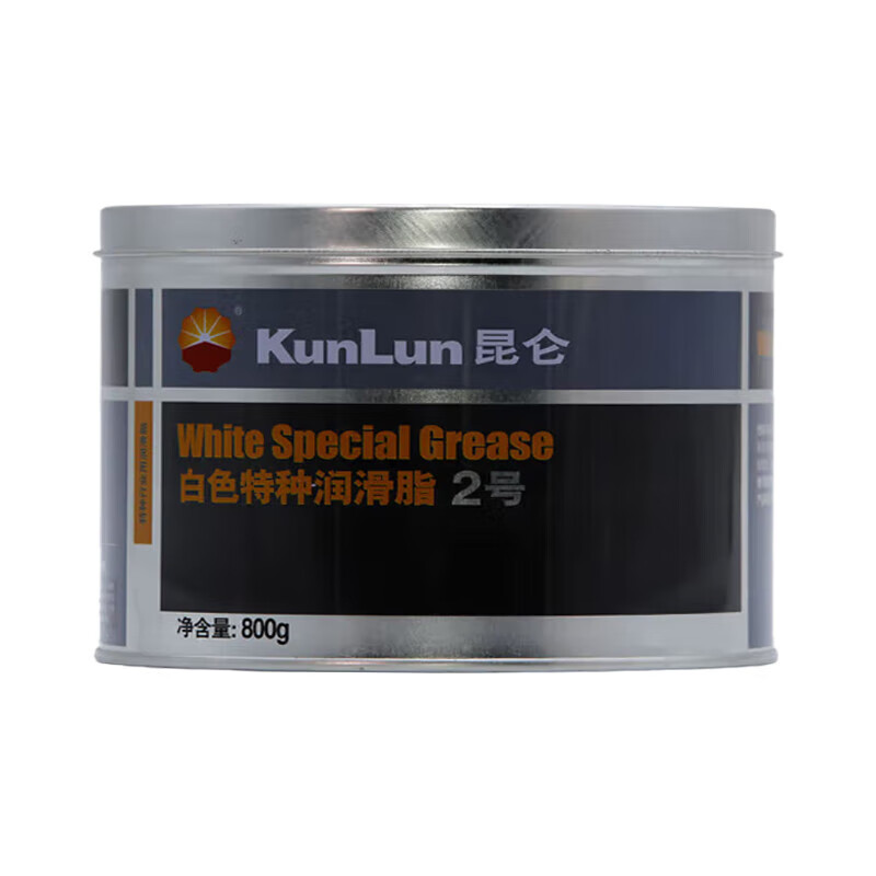 KunLun White Special Grease No. 2 Engineering Machinery Bearing Lubricant Car Skylight Door Hinge Guide Oil White Oil Snow Oil 800g