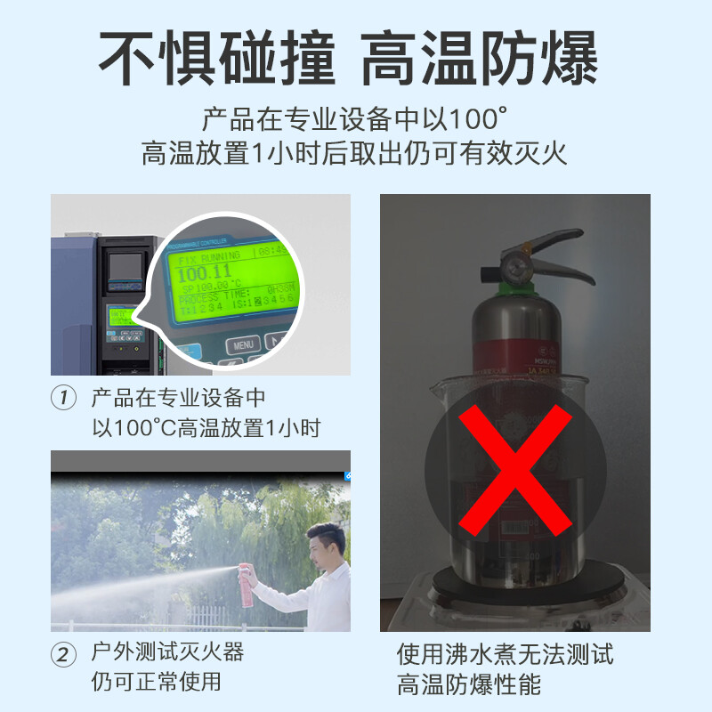 Calming car fire extinguisher car household water-based fire extinguisher car private car annual inspection fire equipment 580ml red