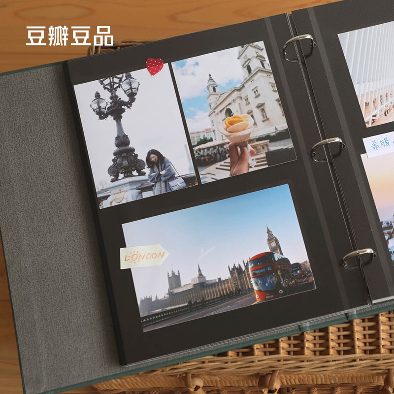 Douban Doupin Photo Album-Forest Green Memorial Album Loose-leaf Photo Album Large Capacity Photo Album Polaroid Photo Album