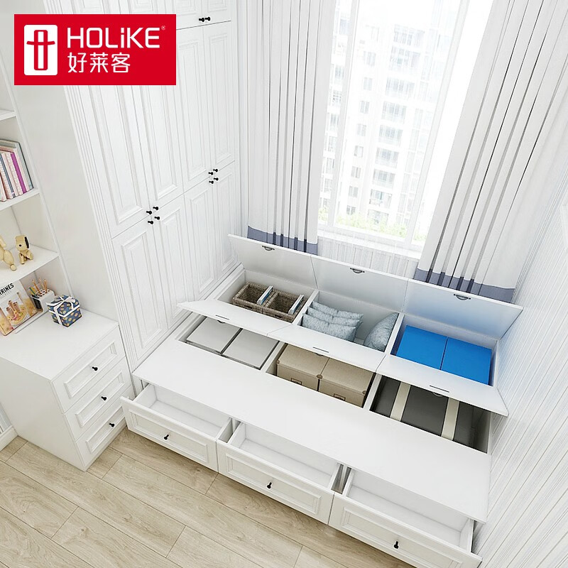 Holike tatami bed customization, bedroom study multifunctional bookcase desk combination furniture design, whole house furniture customization, tatami customization, prepaid deposit (not the actual price of the product)
