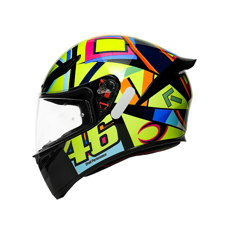 AGV K1S helmet K1 motorcycle motorcycle full-face helmet all-season universal full-coverage running helmet for men and women wide-angle ventilation breathable 3C K1S-SOLELUNA 2017 XL (suitable for 59-61 head circumference)