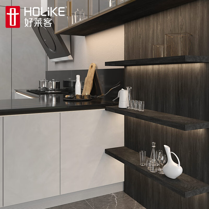 Huili Dehaolaike cabinet custom Galaxy series kitchen integrated kitchen cabinet quartz stone countertop cabinet pull basket drawer integrated