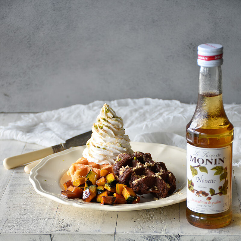 MONIN imported from Malaysia hazelnut flavored syrup glass bottle 250ml coffee mixing companion