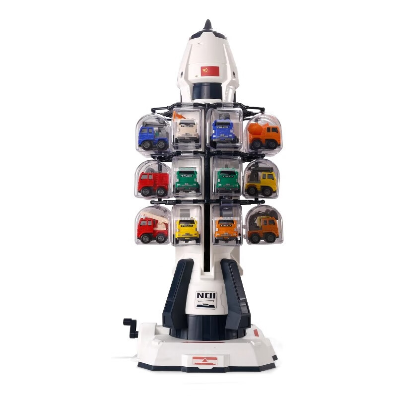 Mommy's Twin Rocket Toy Children 3-6 Years Old 2 Boys Space Capsule Alloy Car Model Birthday Gift Space Parking Lot