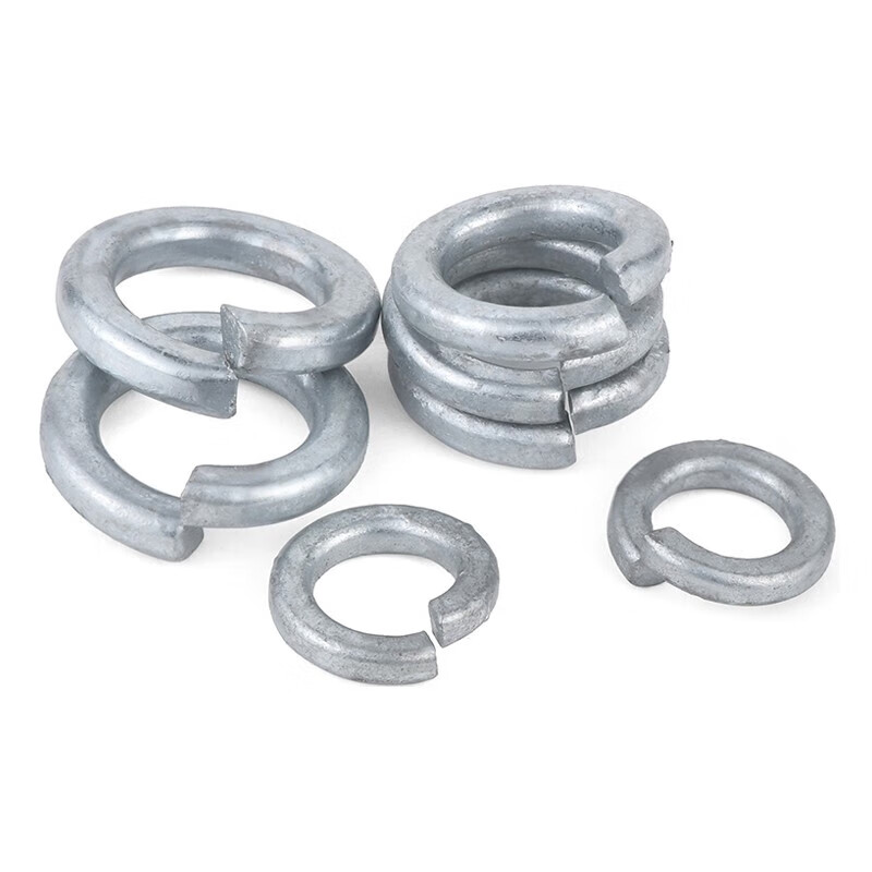 JINGGONG Grade 8.8 hot-dip galvanized spring washer hot-dip galvanized spring washer elastic washer M8/10/12/14/16/20 M10 (200 pieces)
