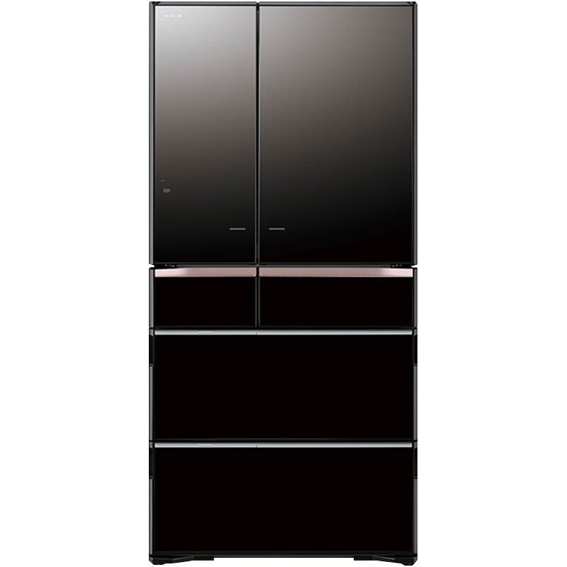 Hitachi (HITACHI) 735 liter refrigerator imported from Japan, electric door opening, vacuum preservation, automatic ice making, mobile phone control, embedded home refrigerator flagship machine R-ZXC750KC, crystal black