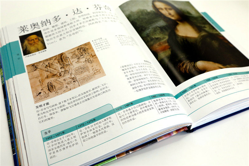 DK Children's Art Encyclopedia Hardcover Genuine Enlightenment of World Art Appreciation Aesthetic Education for Primary School Students Knowledge of Paintings, Sculptures and Famous Paintings for 6-12 Years Old Extracurricular Reading