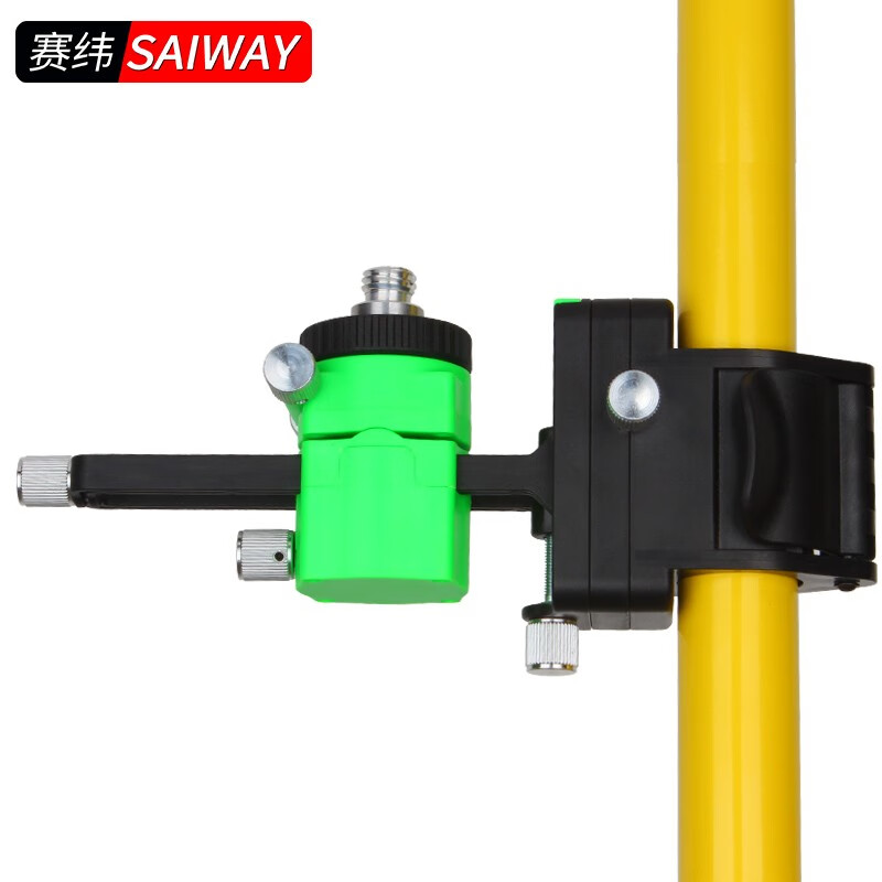赛纬水平仪升降支撑杆伸缩杆子激光红外线测量杆平水仪吊顶加厚三角支架云台 升级款3.9米