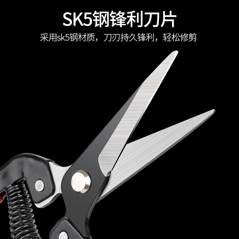 TOSRWELL German flower shears, household flower arranging scissors, potted plant pruning, gardening scissors, flower arranging pruning scissors, manual agricultural tools, fruit picking scissors, red model