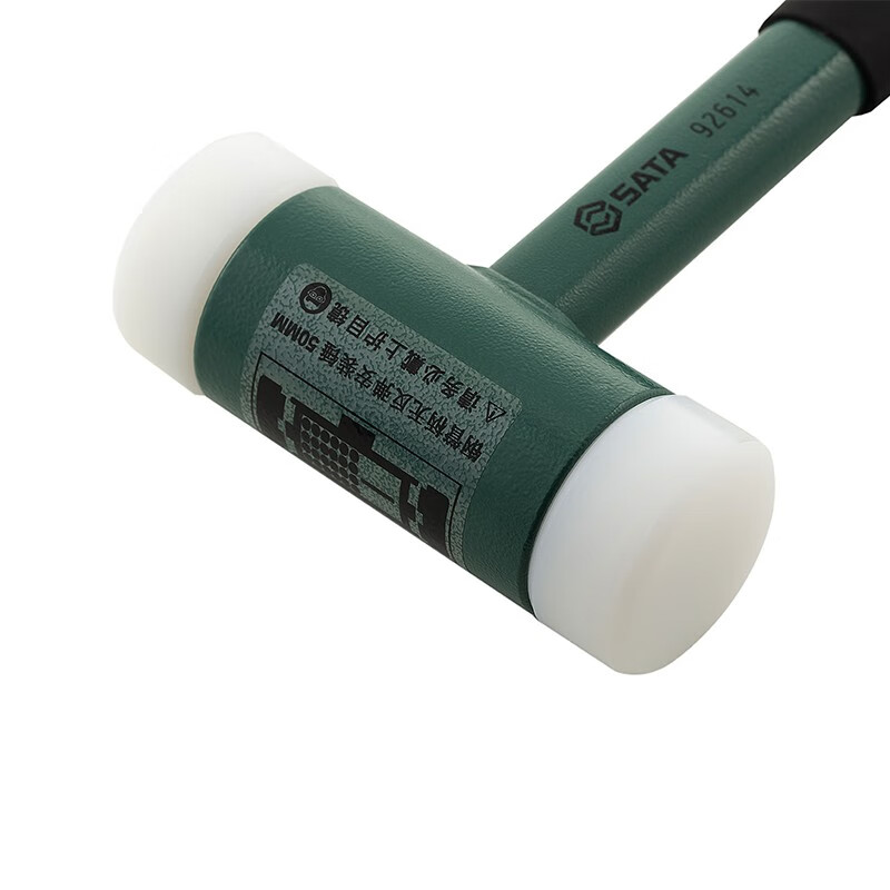SATA rubber hammer decoration tool rubber hammer non-rebound installation shock-proof rubber hammer 92611 steel pipe handle non-rebound installation hammer 30MM