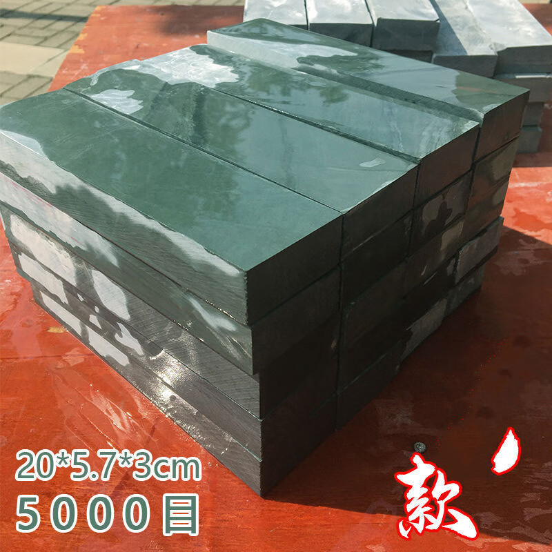 Xubao water drop blue 5000 mesh black slurry stone fine whetstone natural whetstone flat cutting is very easy to use blue slurry stone fine grinding slurry stone 23*8*6 about 6 pounds