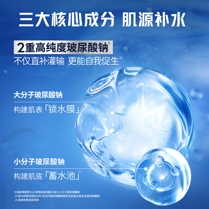 NIVEA Men's Deep Moisturizing Moisturizing Water Revitalizing Deep Moisturizing Cream 50g New Year's Day Moisturizing Cream for Dry Skin