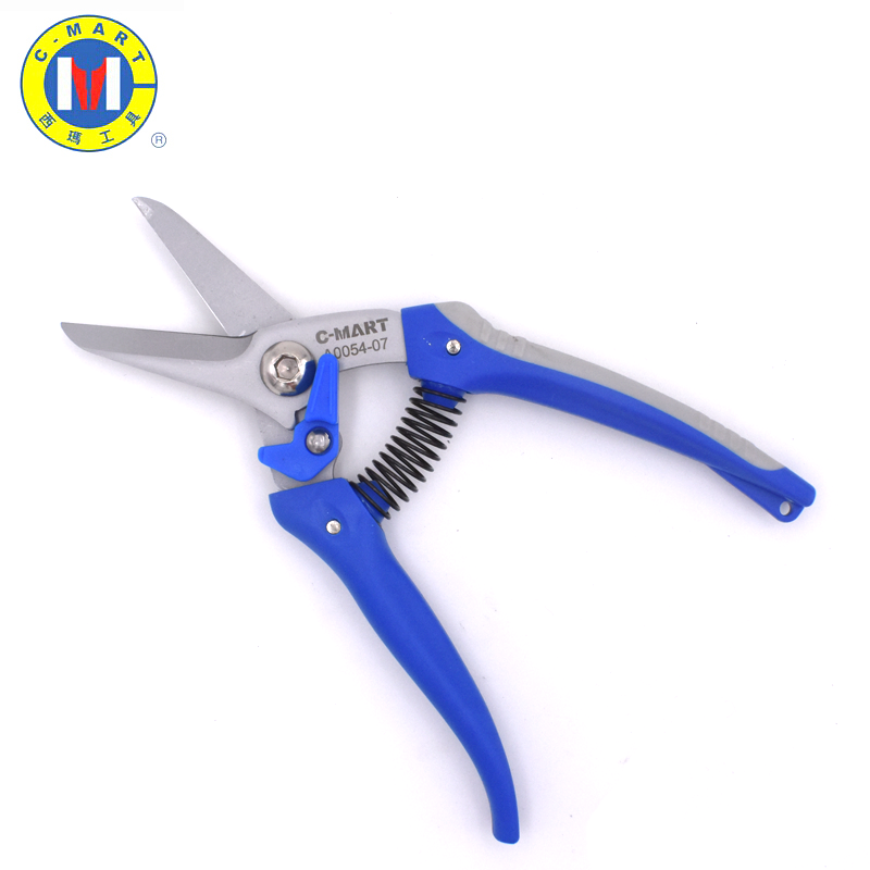 C-MART multi-purpose scissors PVC trunking scissors electronic scissors electrician scissors 7-inch bud cutting thin iron scissors A0054-07