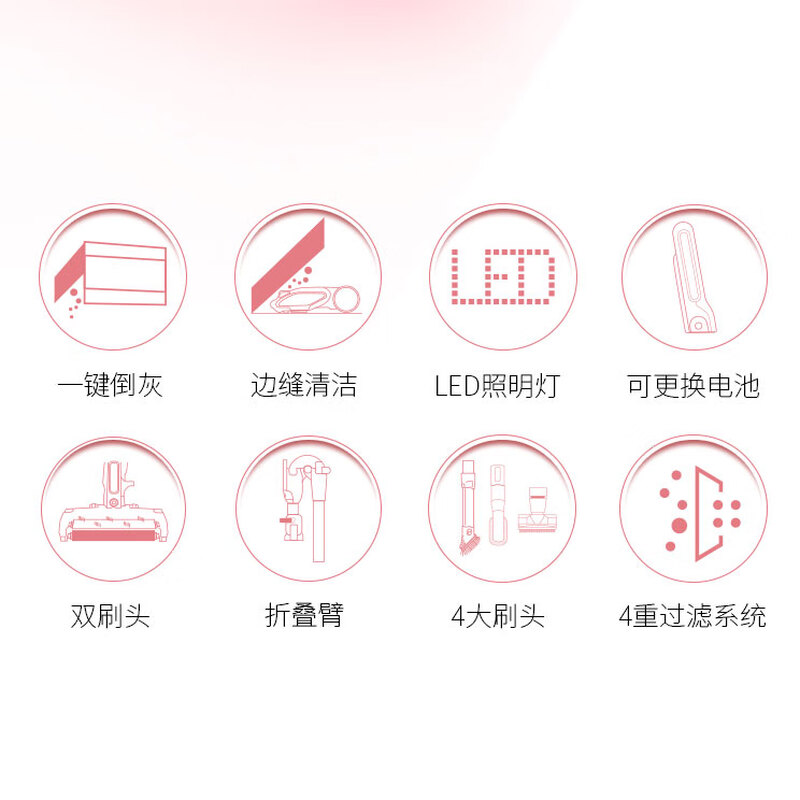 Shark Shark Vacuum Cleaner Same model as S7S9 with bendable and foldable arms. Cordless, lightweight, long-lasting, large suction for dust removal and mite removal. Multi-purpose in one machine. Multi-functional household cleaning appliance. S2 dual-battery battery life model.