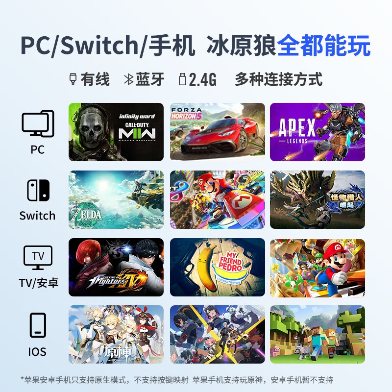 Feizhi direwolf 2 multi-template wireless game controller xbox hall linear trigger switch computer PC mobile phone steam somatosensory NS dual shadow wonderland monster hunter