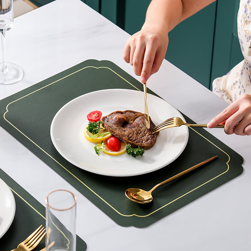 Jie Yajie Ceramic Steak Plate Home Dish Plate 10-inch European Western Plate Hotel Commercial Microwave Oven Available 2 Pack