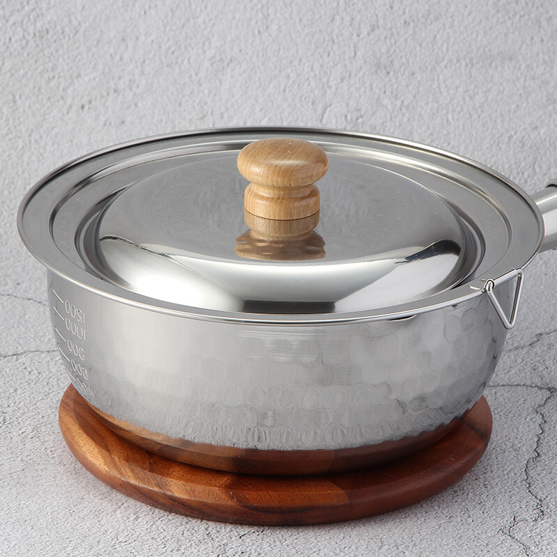 YOSHIKAWA Japan original imported Yoshikawa snow pan lid milk pot soup pot stainless steel lid 16-22cm dual use YH9499 snow pan dual use lid 20-22cm