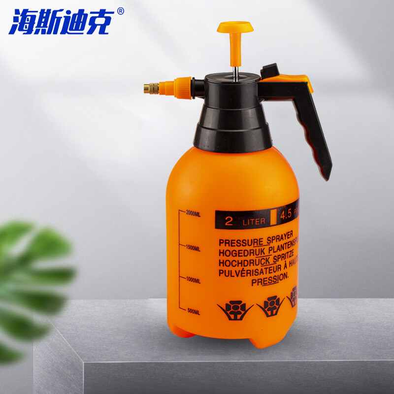 Hasdick Spray Bottle Air Pressure Spray Bottle Plastic Spray Bottle Spray Bottle Cleaning Tool Orange Red 2L HKxy-48