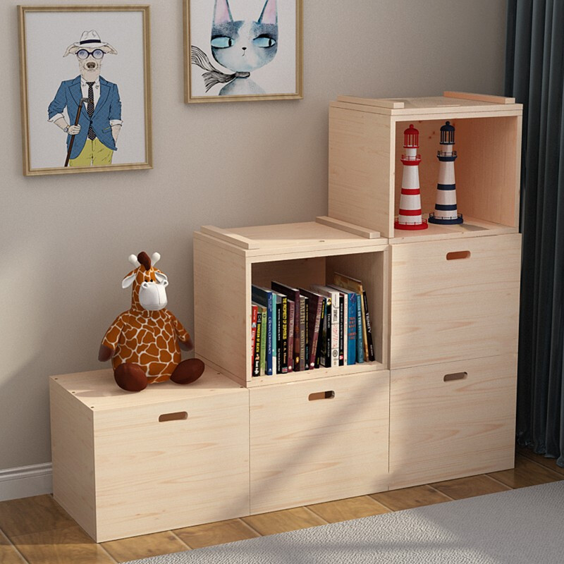 Xingxifei tatami bed combination customized without bedside solid wood multi-functional storage tatami storage cabinet combination bed free combination of tatami single cabinet 60*50*40cm single shot free of charge