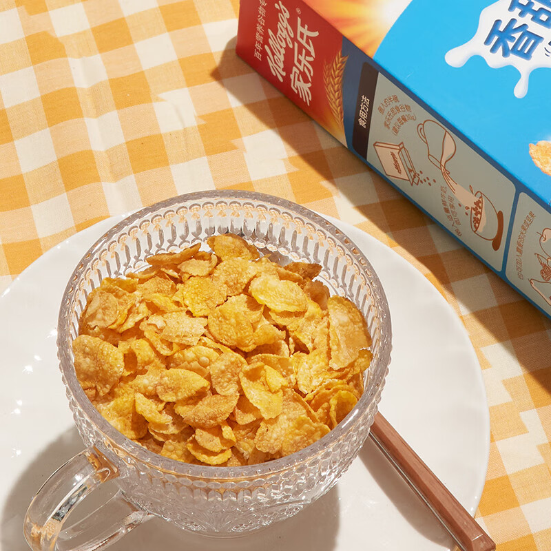 Kellogg's imported sweet corn flakes 300g/box rich in multivitamins children's ready-to-eat cereal breakfast snacks