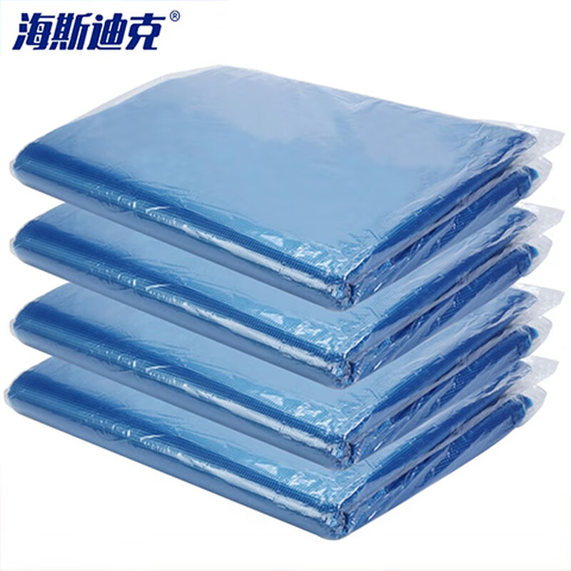 Hasdick HK-407 commercial color large garbage bag classification bag thickened plastic flat bag 60*80cm blue