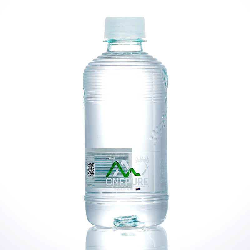 ONE PURE imported from New Zealand, natural soft mineral water 320ml*24 bottles, high-end weakly alkaline mineral drinking water