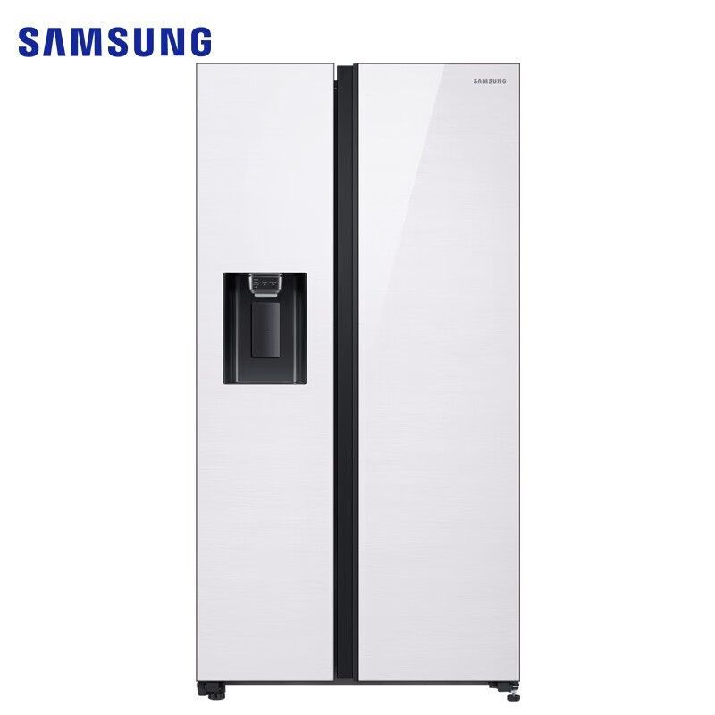 Samsung (SAMSUNG) 15% replacement subsidy 635 liters large capacity side-by-side double door refrigerator Metal uniform cooling Automatic ice maker Clean and fresh taste Intelligent frequency conversion home appliance RS64R53E71L/SC white