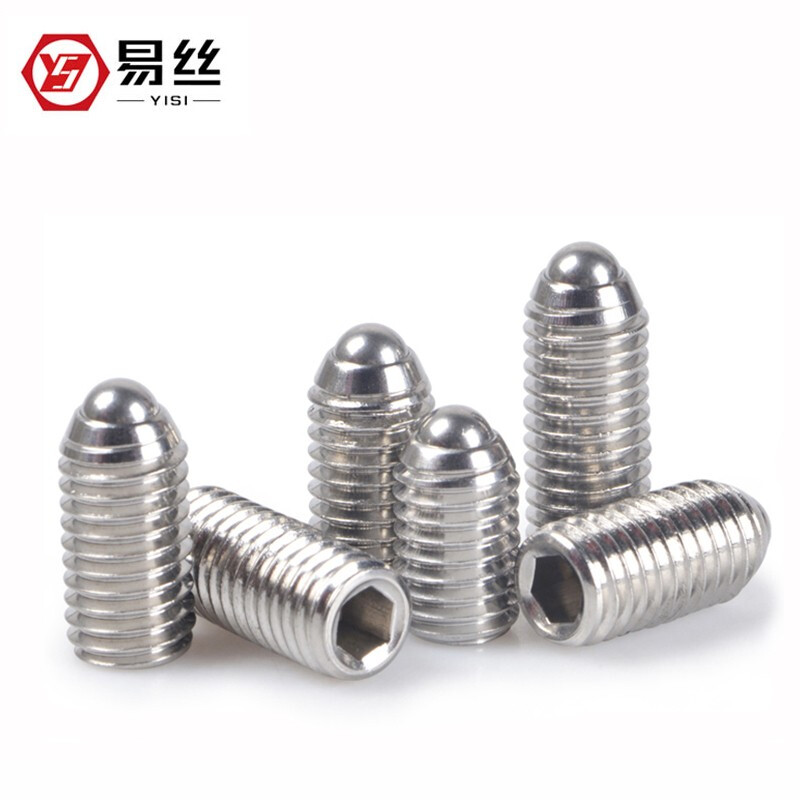 Easy 304 stainless steel wave ball positioning screw wave ball steel ball tight spring ball head plunger M3M4M5M6M12 M10*20