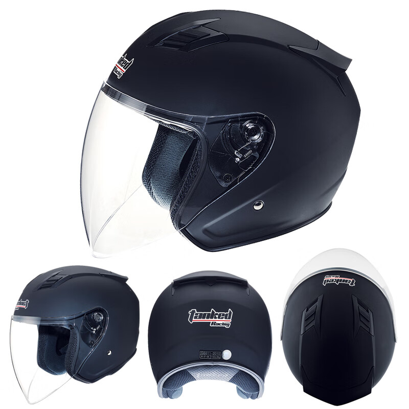 Tanked Racing T536 motorcycle helmet large half helmet 3C men's and women's all-season sun protection electric vehicle helmet Yahei L