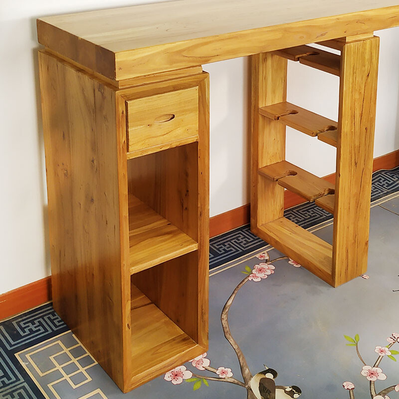 Luban Yimu Bar Counter Household Solid Wood Living Room Wall Bar Wine Cabinet Partition Multifunctional Retractable Porch Bar Counter Hall Cabinet 190cm Bar Counter