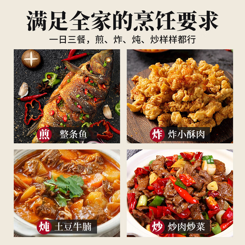 Jincunzhangqiu wok iron pot uncoated household cooking pot round bottom not easy to stick old-fashioned forged wrought iron pot has been opened