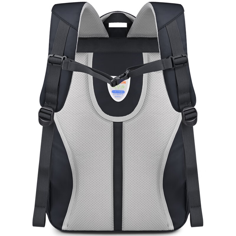 Edison inventor primary school backpack for boys and girls in grades 1-3-6 to reduce burden and protect spine large capacity children's backpack k018-1 black green