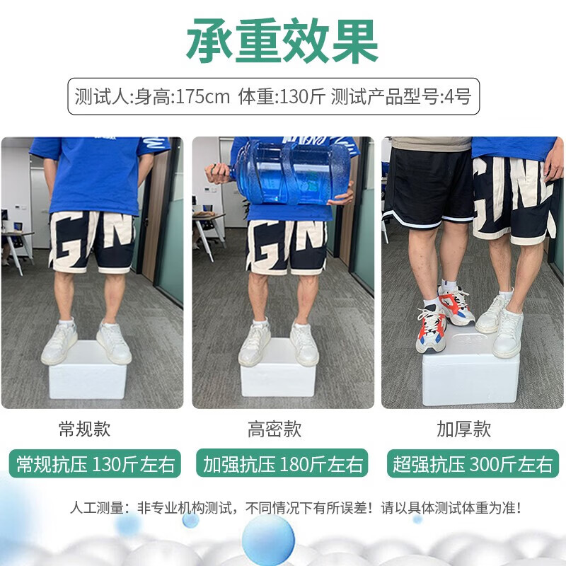 Thickened and large-sized high-density postal foam box express special insulated box commercial stall vegetable fresh fruit refrigerated frozen fresh-keeping box carton reference 10-15 catties package 3 No. 3 thickened version