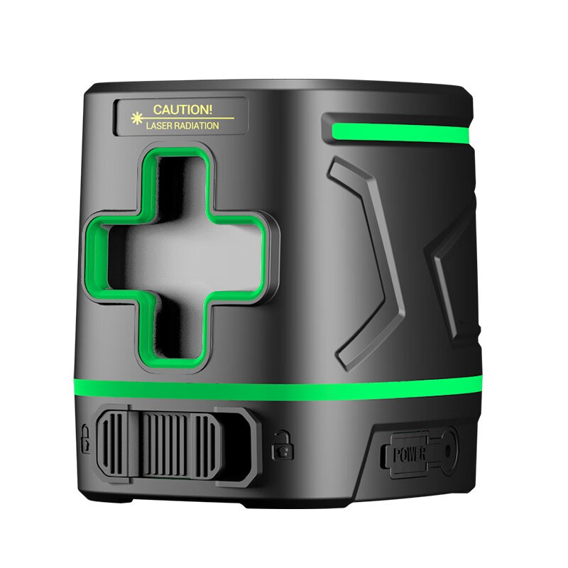 SNDWAY green light laser level 2 lines, automatic line marking, wall-mounted instrument, small marking instrument that can mark diagonal lines, mini water level meter SW-331G green light 2 lines, rechargeable version