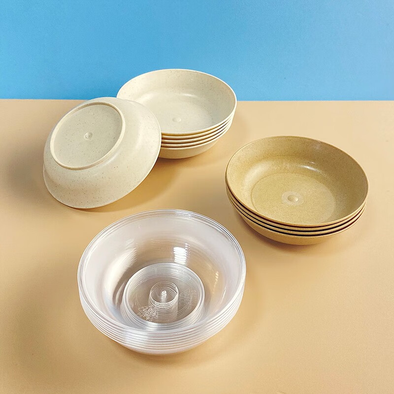 Fuguan disposable flavored sauce dish, rice husk biodegradable soy sauce dish, seasoning dish, small dish, condiment dish, oil dish, chili dish, 50 white rice husk flavored dishes