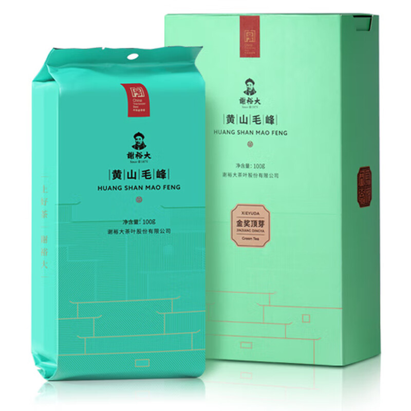 Xie Yuda 2025 New Tea Green Tea Gold Award Top Bud Anhui Huangshan Maofeng Special First Class 100g self-drinking ration recommendation