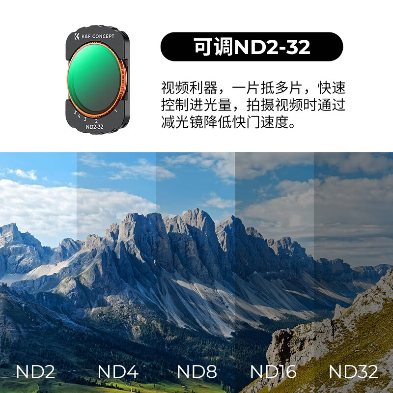 Zall DJI pocket3 filter sports camera nd mirror set pocket camera DJI accessories magnetic installation quick release filter nd2-32