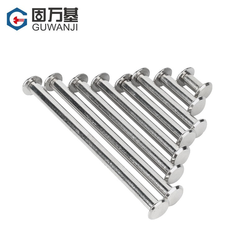 Guwanji 304 stainless steel mother-in-law rivets, account book album screws, account book nails, locking screws and nuts, national standard M3.5x38 (10 pieces)