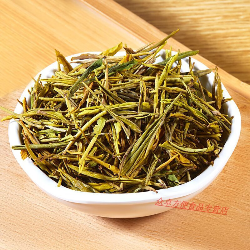 Shifangyi Rare Golden Bud Tea 2024 Mingqian New Tea Spring Tea Alpine Green Tea White Tea Bag Canned Muyu Green Golden Bud Canned 125g