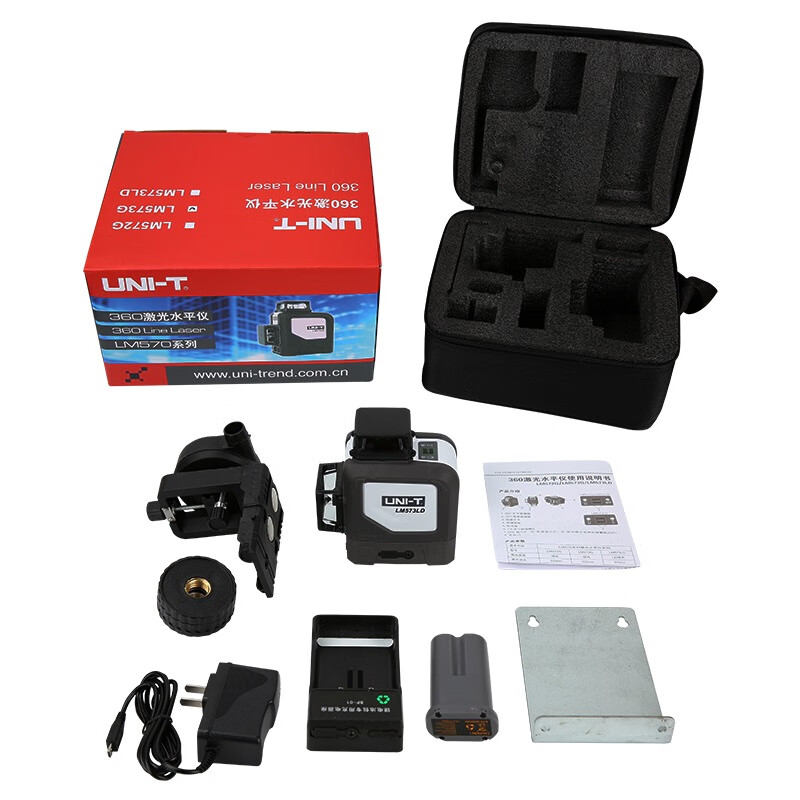 Unilide LM572G laser level green light 8 lines 12 lines wall-mounted line casting super bright all-round level meter home LM573LD (green light 12 lines) + lithium battery direct charge