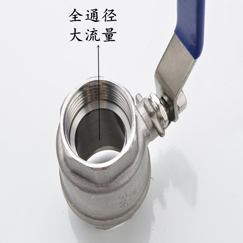 304/316 stainless steel two-piece 1-inch 2-inch ball valve with internal thread resistant to high temperature and high pressure steam boiler four-to-six-point hot water valve DN25 switch 304 high temperature ball valve DN25 (1 inch)