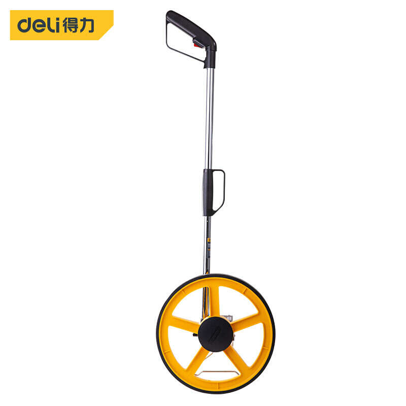 Deli roller distance meter electronic digital display high-precision engineering distance measuring wheel wheel roller ruler hand push measurement digital display electronic wheel large wheel mechanical caliper DL9712