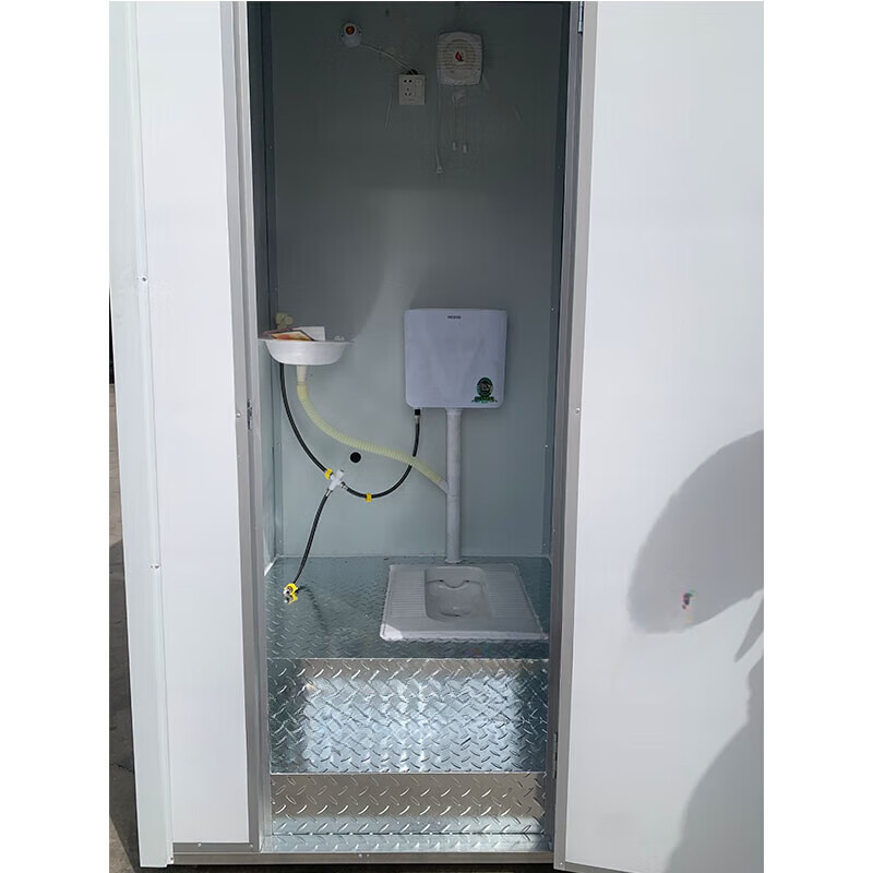 Huili's mobile toilet, bathroom, shower room, integrated household outdoor rural dry toilet park temporary environmentally friendly toilet 1.1*1.1*2.1 four boards and one top