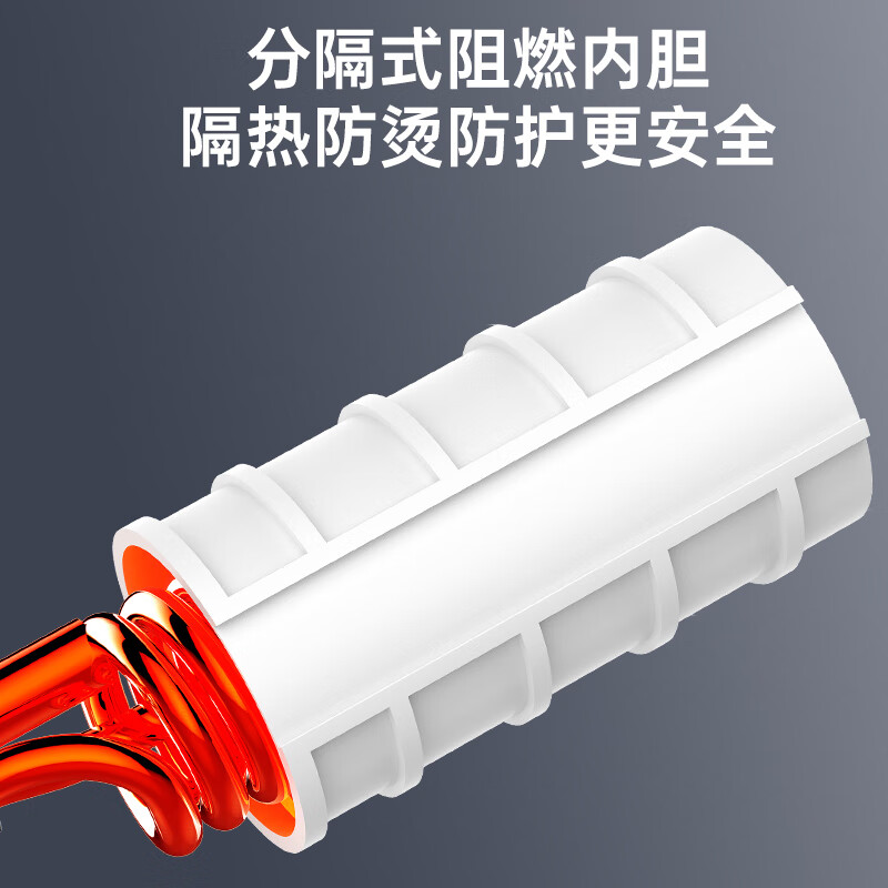 MeiLing electric hot water faucet, fast hot water faucet, electric water heater, hot and cold dual-use electric heating faucet, kitchen bathroom, small kitchen treasure, intelligent digital display, snow mountain white + safety plug + universal nozzle